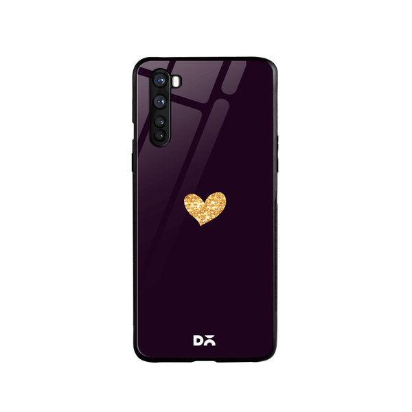 

DailyObjects Sparkle Heart Plum Glass Case Cover For OnePlus Nord