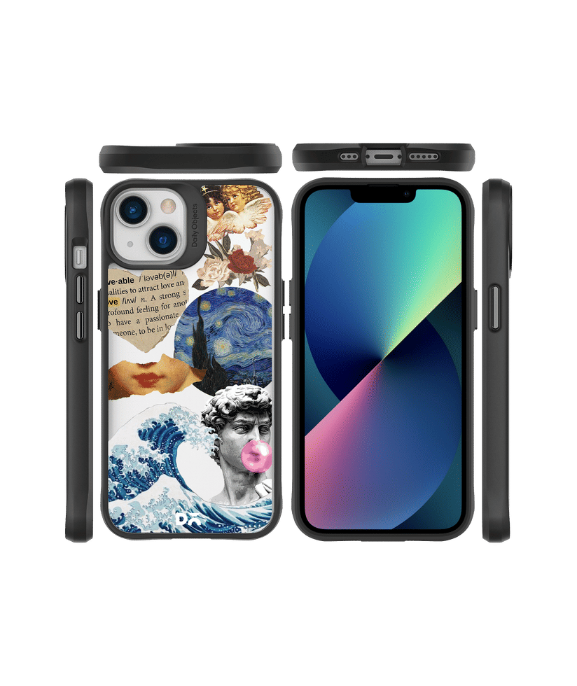 Apple Iphone Clear Designed Phone Case Starry Night Black Hybrid