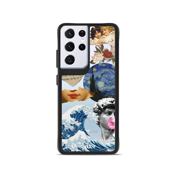 

DailyObjects Starry Night Black Hybrid Clear Case Cover For Samsung Galaxy S21 Ultra