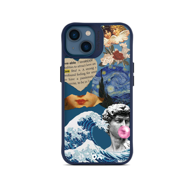 

DailyObjects Starry Night Blue Hybrid Clear Case Cover For iPhone 14 Plus