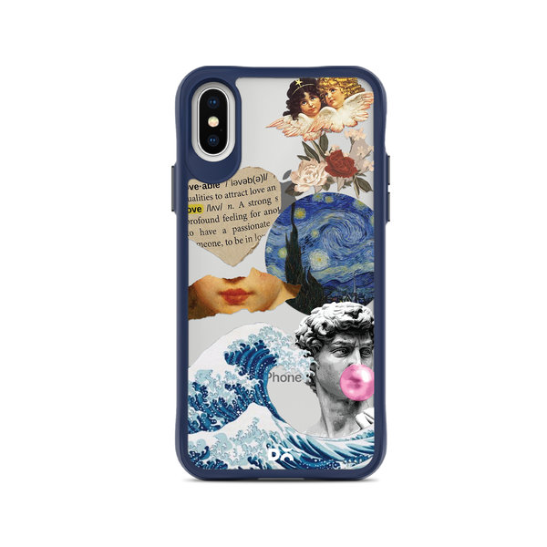 

DailyObjects Starry Night Blue Hybrid Clear Case Cover For iPhone XS