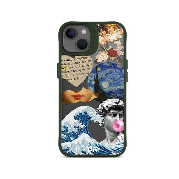 

DailyObjects Starry Night Green Hybrid Clear Case Cover For iPhone 13 Mini