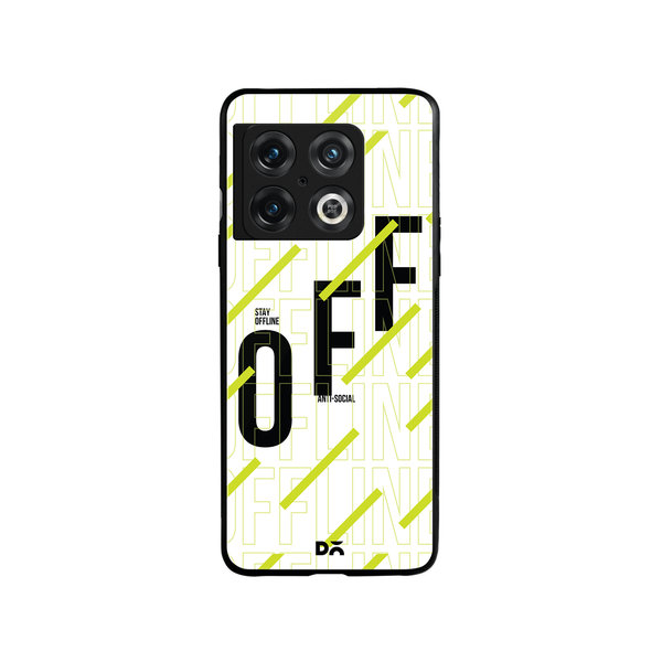 

DailyObjects Stay Offline Glass Case Cover For OnePlus 10 Pro