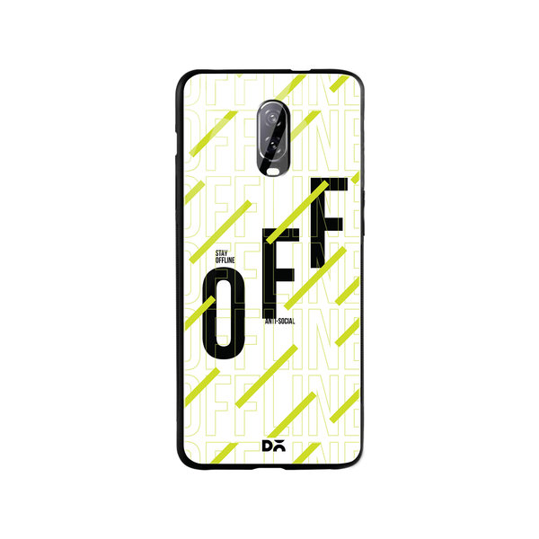

DailyObjects Stay Offline Glass Case Cover For OnePlus 7