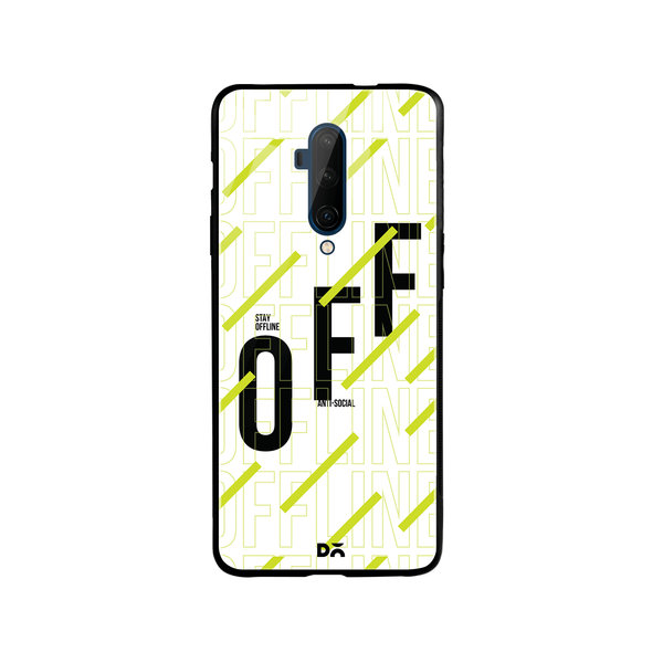 

DailyObjects Stay Offline Glass Case Cover For OnePlus 7T Pro