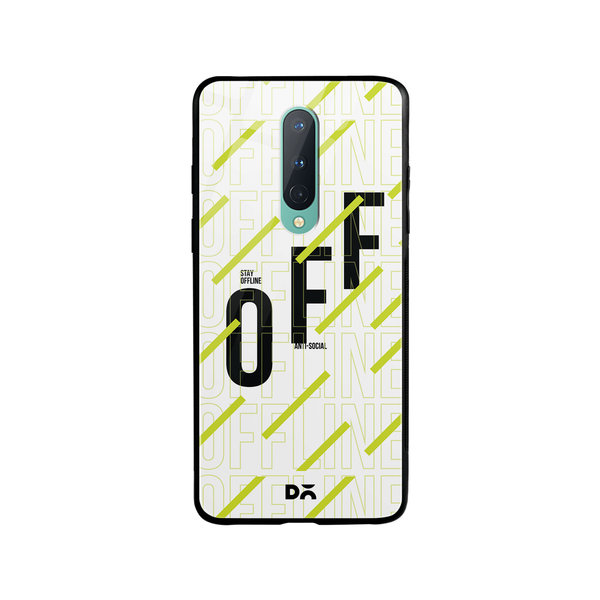 

DailyObjects Stay Offline Glass Case Cover For OnePlus 8