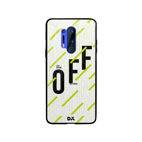 

DailyObjects Stay Offline Glass Case Cover For OnePlus 8 Pro