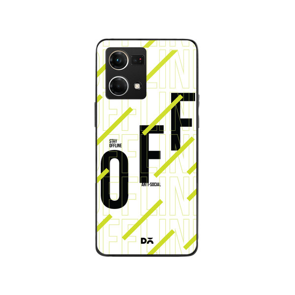 

DailyObjects Stay Offline Glass Case Cover For Oppo F21 Pro