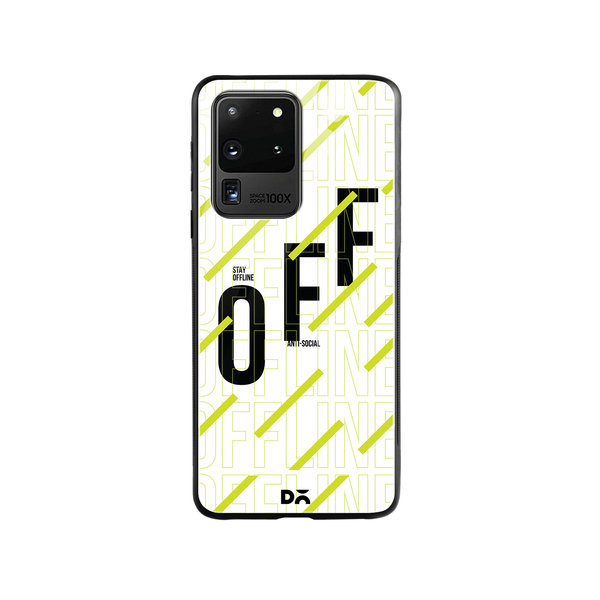 

DailyObjects Stay Offline Glass Case Cover For Samsung Galaxy S20 Ultra