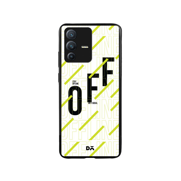 

DailyObjects Stay Offline Glass Case Cover For Vivo V23