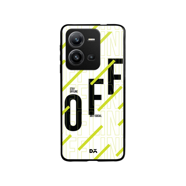 

DailyObjects Stay Offline Glass Case Cover For Vivo V25
