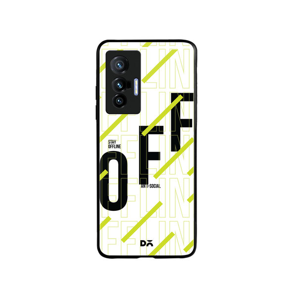 

DailyObjects Stay Offline Glass Case Cover For Vivo X70