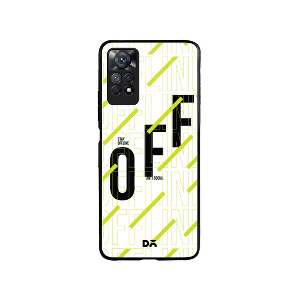 

DailyObjects Stay Offline Glass Case Cover For Xiaomi Redmi Note 11 Pro