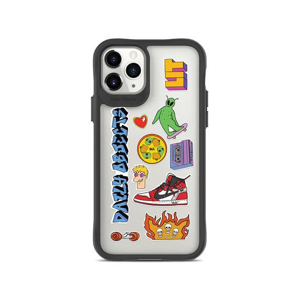 

DailyObjects Street Buzz Black Hybrid Clear Case Cover For iPhone 11 Pro