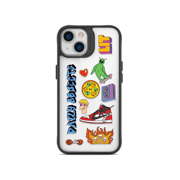 

DailyObjects Street Buzz Black Hybrid Clear Case Cover For iPhone 13 Mini