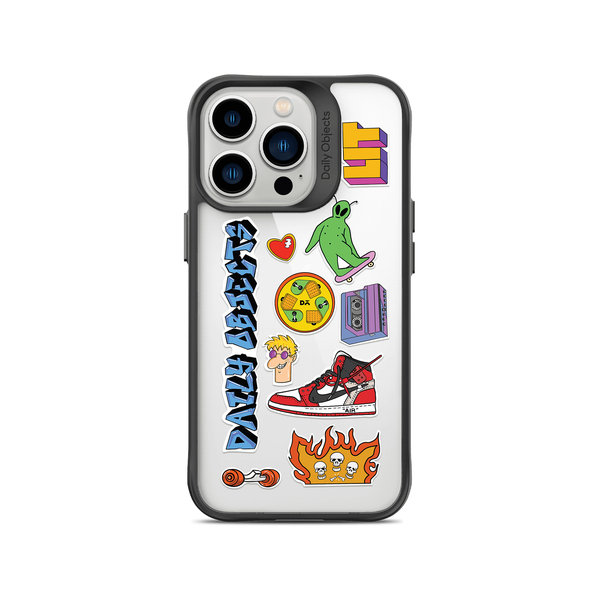 

DailyObjects Street Buzz Black Hybrid Clear Case Cover For iPhone 13 Pro Max