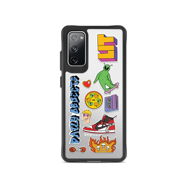 

DailyObjects Street Buzz Black Hybrid Clear Case Cover For Samsung Galaxy S20 FE