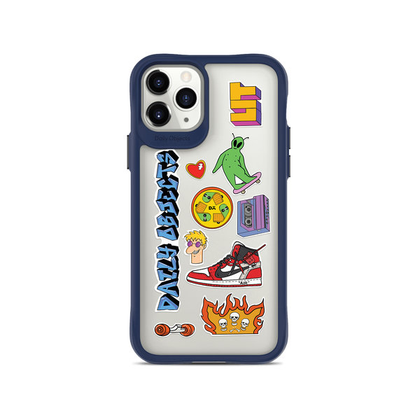 

DailyObjects Street Buzz Blue Hybrid Clear Case Cover For iPhone 11 Pro Max