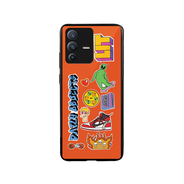 

DailyObjects Street Buzz Glass Case Cover For Vivo V23