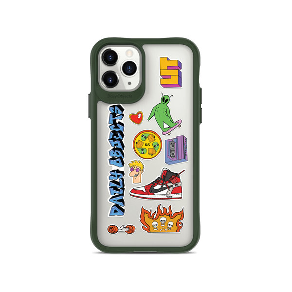 

DailyObjects Street Buzz Green Hybrid Clear Case Cover For iPhone 11 Pro Max