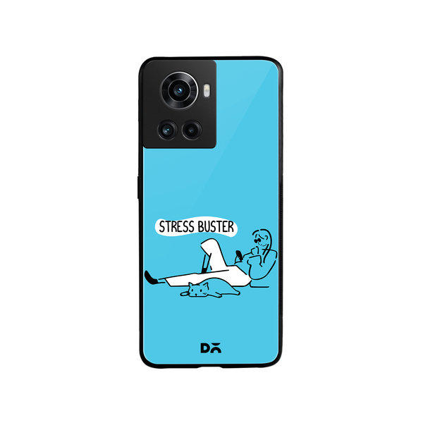 

DailyObjects Stress Buster Glass Case Cover For OnePlus 10R