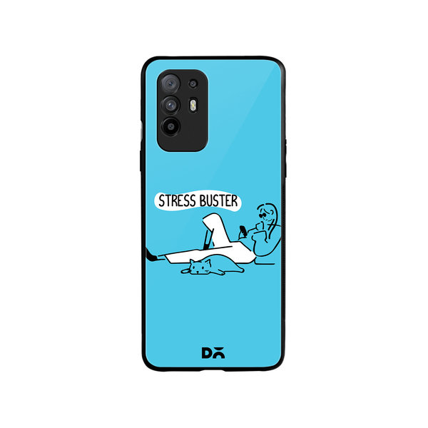 

DailyObjects Stress Buster Glass Case Cover For Oppo F19 Pro Plus