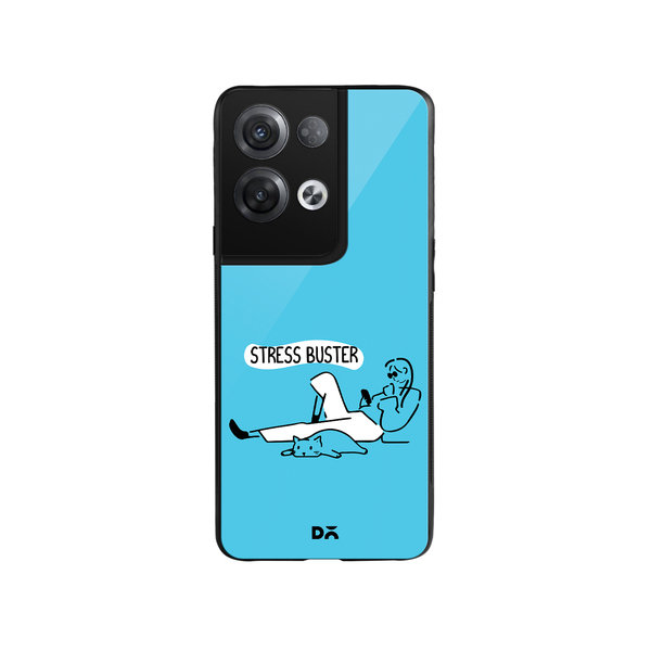 

DailyObjects Stress Buster Glass Case Cover For Oppo Reno 8 Pro Plus