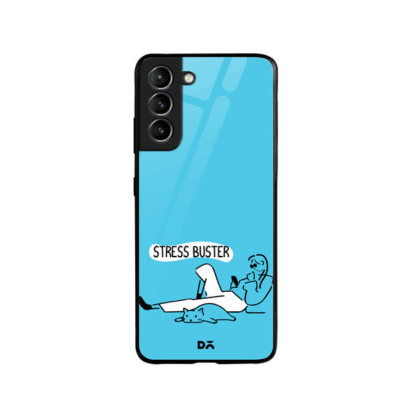 

DailyObjects Stress Buster Glass Case Cover For Samsung Galaxy S21 Plus