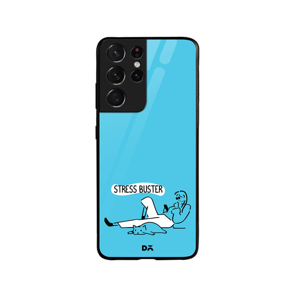 

DailyObjects Stress Buster Glass Case Cover For Samsung Galaxy S21 Ultra