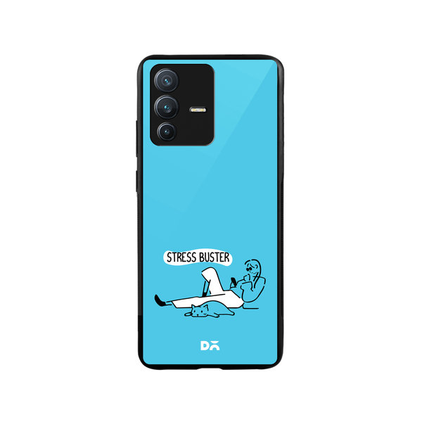 

DailyObjects Stress Buster Glass Case Cover For Vivo V23 Pro