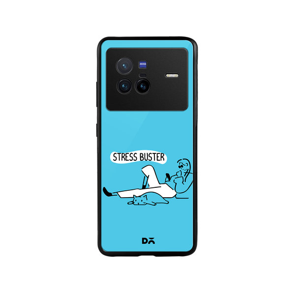 

DailyObjects Stress Buster Glass Case Cover For Vivo X80