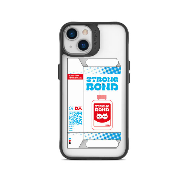 

DailyObjects Strong Bond Black Hybrid Clear Case Cover For iPhone 14 Plus