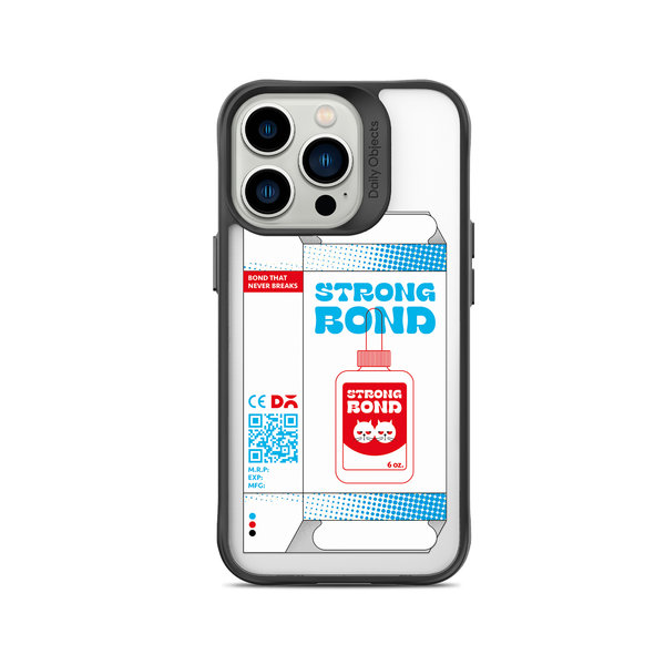 

DailyObjects Strong Bond Black Hybrid Clear Case Cover For iPhone 14 Pro Max