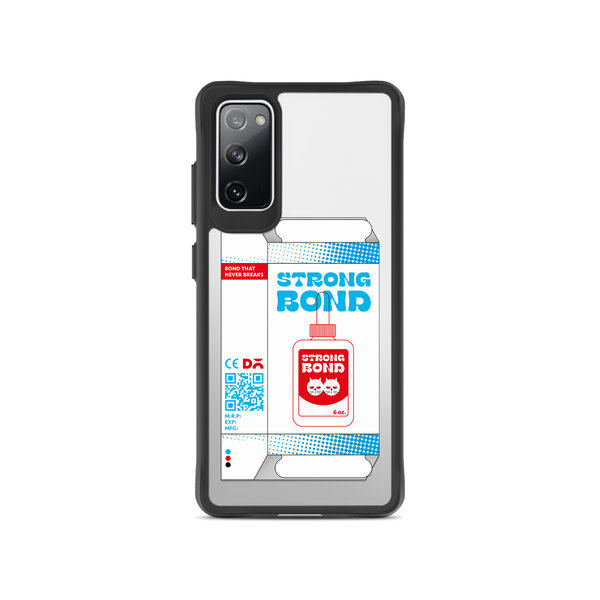 

DailyObjects Strong Bond Black Hybrid Clear Case Cover For Samsung Galaxy S20 FE