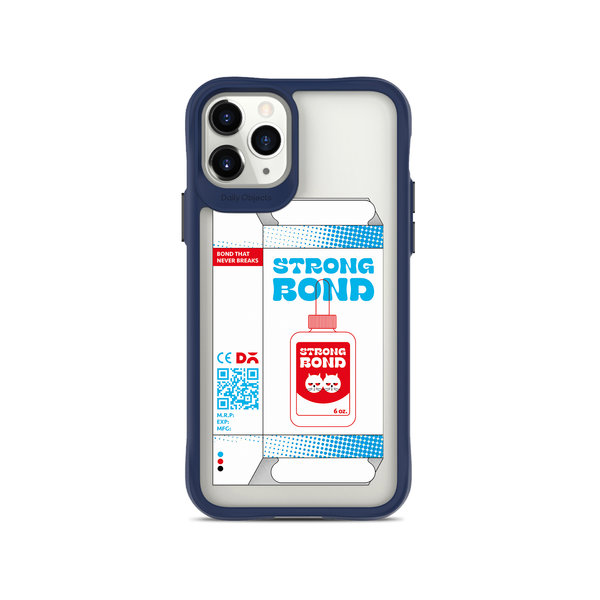 

DailyObjects Strong Bond Blue Hybrid Clear Case Cover For iPhone 11 Pro