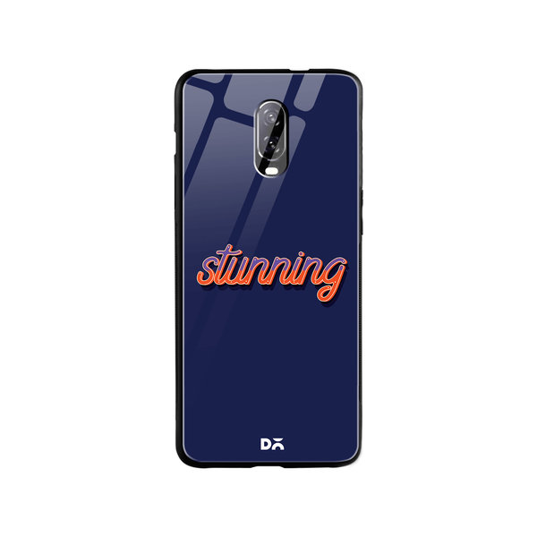 DailyObjects Stunning Blue Glass Case Cover For OnePlus 7
