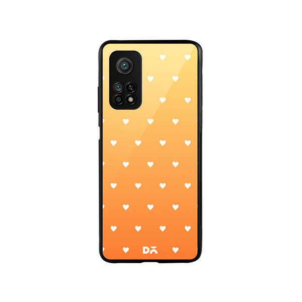 DailyObjects Summer Hearts Glass Case Cover For Xiaomi Mi 10T