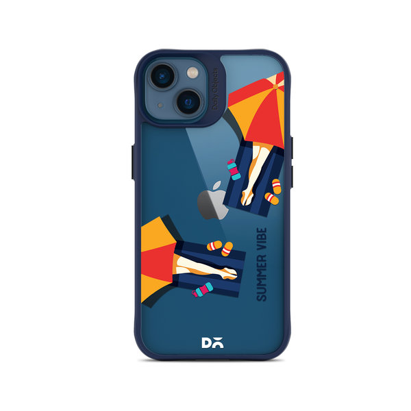 

DailyObjects Summery Vibe Blue Hybrid Clear Case Cover For iPhone 14 Plus