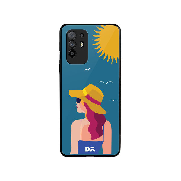

DailyObjects Sun Tan Glass Case Cover For Oppo F19 Pro Plus
