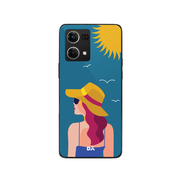 

DailyObjects Sun Tan Glass Case Cover For Oppo F21 Pro