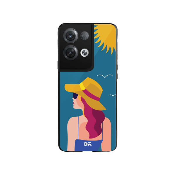 

DailyObjects Sun Tan Glass Case Cover For Oppo Reno 8