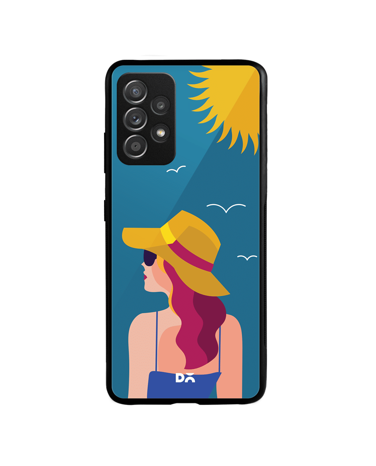 Sun Tan Glass Case Cover For Samsung Galaxy A53