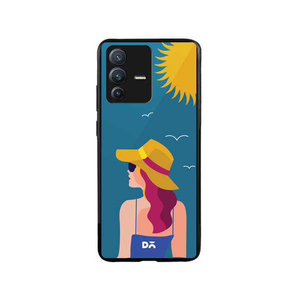 

DailyObjects Sun Tan Glass Case Cover For Vivo V23