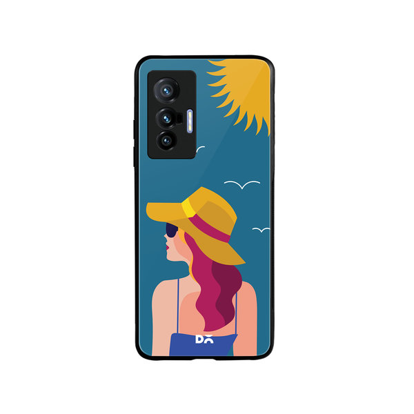 

DailyObjects Sun Tan Glass Case Cover For Vivo X70
