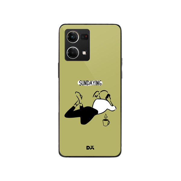 DailyObjects Sundaying Glass Case Cover For Oppo Reno 7