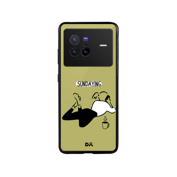 

DailyObjects Sundaying Glass Case Cover For Vivo X80