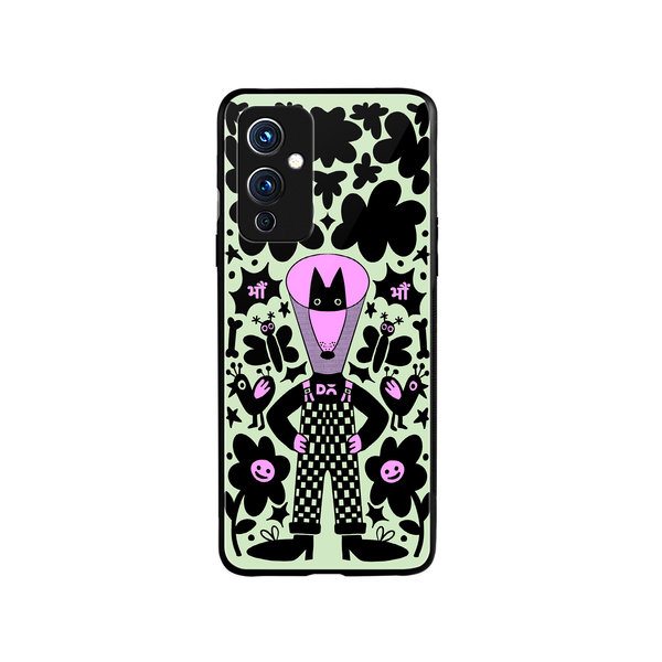 

DailyObjects Super Dog Glass Case Cover For OnePlus 9