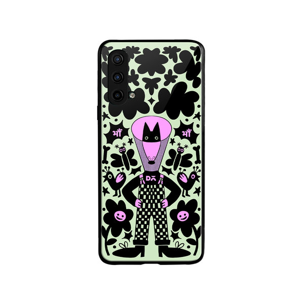DailyObjects Super Dog Glass Case Cover For OnePlus Nord CE