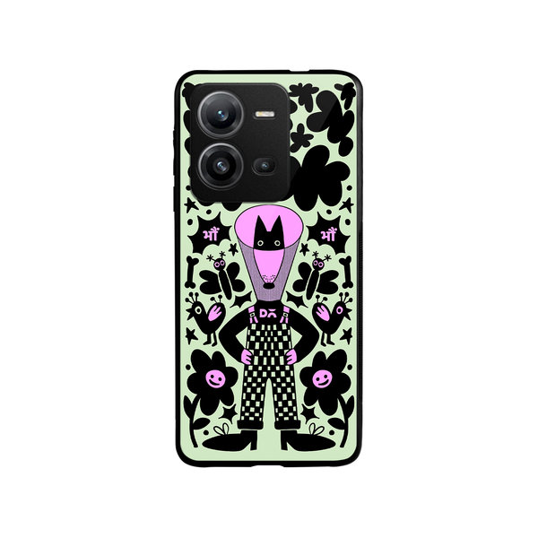 

DailyObjects Super Dog Glass Case Cover For Vivo V25