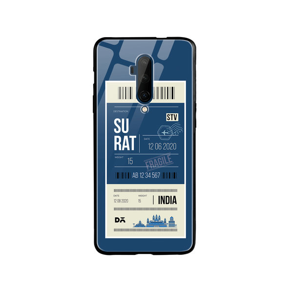 

DailyObjects Surat City Tag Glass Case Cover For OnePlus 7T Pro